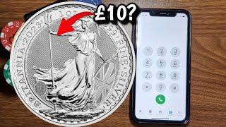 I Tried to sell 1oz Silver Britannia to Coin Shops... Shocking Results!!!