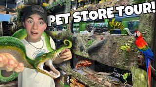 VISITING an EXOTIC PET STORE!!! (INSANE)