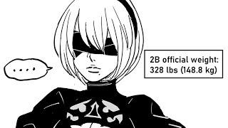 2B's "Weight of the World" On Your Face | comic by baalbuddy