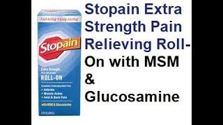 Stopain Extra Strength Pain Relieving Roll On with MSM & Glucosamine