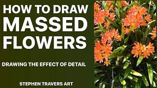 How to Draw Massed Flowers