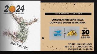 Downers South vs Batavia | Consolation Semifinals Day 4 | Jack Tosh Holiday Classic