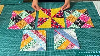 Anyone Can Do 3 Amazing Patchwork Ideas for Beginners | Sewing Idea | Scrap Fabric Project