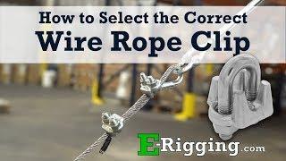 How to Select the Correct Wire Rope Clip