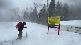 Blowing Snow at the Geyser Pass Trailhead March 24, 2023