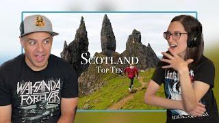 Top Ten Places to Visit in SCOTLAND Reaction