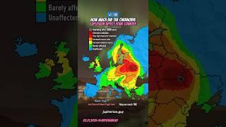 How much did the Chernobyl explosion affect your country in Europe? #shorts #funny #mapping  #europe