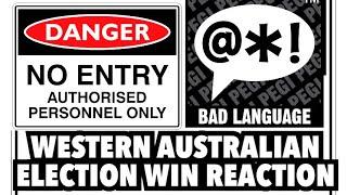 WEST AUSTRALIAN ELECTION 2025 | EXPLICIT LANGUAGE WINNER REACTION