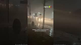 Com ventos de 120 Km/h, temporal deixa rastro de destruição no RS #shorts