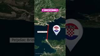 Croatia  Built a Bridge Blocking Bosnia’s Access to the Sea #croatia #bosnia #bridge