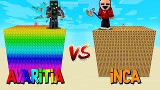 CUBÃO DO AVARITIA VS CUBÃO INCA NO MINECRAFT