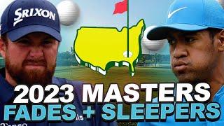 DFS Fades + Sleepers - 2023 Masters Tournament Draftkings Strategy + Ownership Reaction | Gsluke DFS