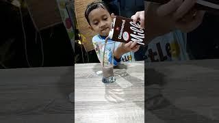 sky minum susu coklat sampai penuh se gelas besar #minum #minumsusu #susucoklat  #shorts