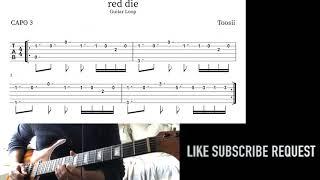 Toosii - red die (Guitar Loop with Tab)