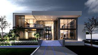 Modern Luxury House Design 31mX42m | Casa de 31x42 metros | 8 BDR Family Home | Luxury Mansion 4K