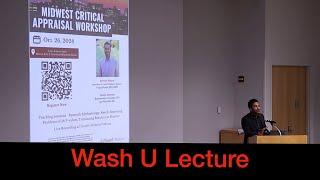 The Importance of Critical Thinking - live lecture Wash U