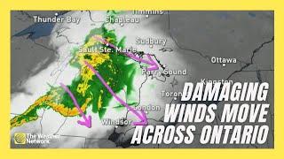 Threat of Damaging Winds Moves Across Southern Ontario, 100 km/h Possible