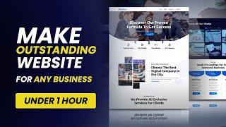 [Fast & Easy] Stunning WordPress Website in 1 hr | How to Create a Professional Business Website