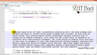 20  Using External CSS  IT Bari com   Web Design Bangla Video Tutorial