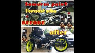 samurai spray paint fluorescent yellow