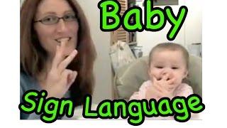 cute signing baby!...baby sign language