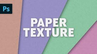 Paper Texture Effect | Photoshop Tutorial