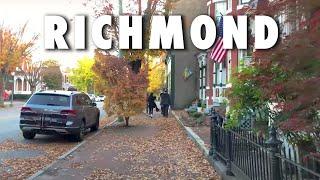 Autumn Sunset Walk in Richmond Virginia, USA 【4K】