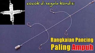 Tutorial cara mudah membuat rangkaian pancing dasaran - Bottom fishing rig