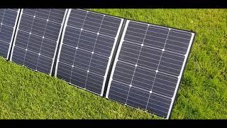 Sunman eArc 235W Portable Solar Panel Close Up!