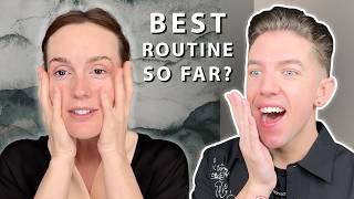 Reacting to Leighton Meester's Skin Care Routine