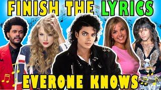 Finish The Lyrics Of The Most Popular Songs Ever | Music Quiz  1975-2019