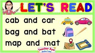 Reading Tutorial for Kids | Practice Reading | Learn to Read | Compilation | Teacher Aya