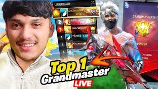 Awm King Is Back24 Hour Top 1 Push*Day 10*GrandMaster Live - Garena Free Fire Max !!