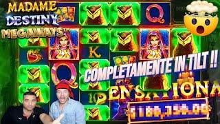 COMPLETAMENTE SCHIATTATA!!MADAME DESTINY MEGAWAYS!!  SLOT ONLINE BIG WIN