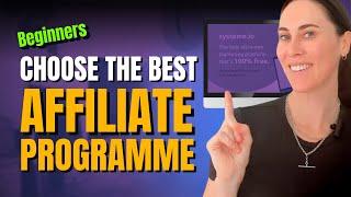 How to choose an affiliate marketing programme beginners