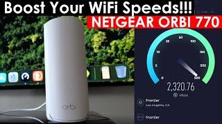 WiFi 7 NETGEAR ORBI 770: Speed Tests You Won't Believe (Wireless Backhaul)