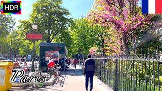 【HDR 4K】Paris Spring Walk - 16th arrondissement from Place du Trocadero (April, 2021)