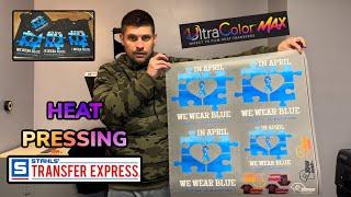 Heat Pressing Transfer Express ultra color MAX (how to apply ultra color max)