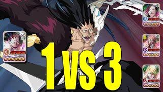 1 VS 3 (5/5)T20 +1000 FCS KENPACHI THE GOD KILLER OF PvP - KLAB YOU DONE IT AGAIN Bleach Brave Souls