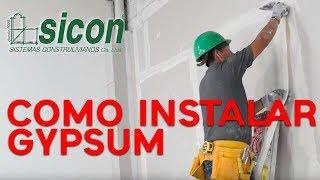 Como instalar Gypsum - Drywall