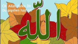 Buntes Herbstgedicht für kleine Muslime