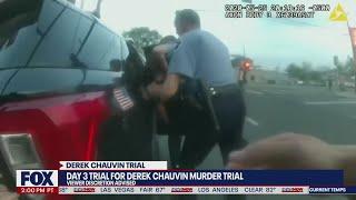 George Floyd: Police bodycam video played in court, showing full encounter with Derek Chauvin