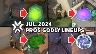 Godly lineups used by pros gone viral on Twitter in Jul. 2024【 VALORANT 】