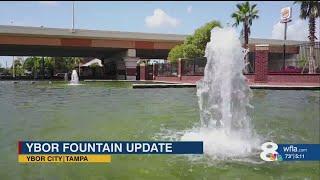 After further review;Tampa cleans up messy fountain