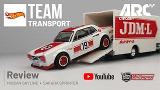 Hot Wheels Team Transport Nissan Skyline HT 2000GT-X and Sakura Sprinter