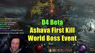 First Kill - 'Ashava the Pestilent' World Boss - Diablo 4 Beta