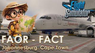 Cape Town Calling! ️ PMDG 737-800 Flight from OR Tambo! ️ South Africa