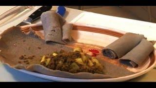 The wonders of the Ethiopian cuisine(10) alicha siga & dinich dish