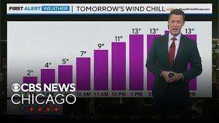 Dangerous wind chills Saturday morning for Chicago area