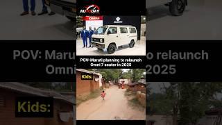 Maruti Omni Coming back in 2025  #shorts #viralvideo #trending